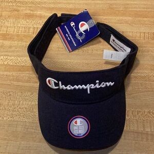 Champion Men’s Navy Blue Twill Mesh Visor One Size Fits Most *New W/Tags*